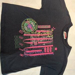 Stylish Black Graphic Crop Top